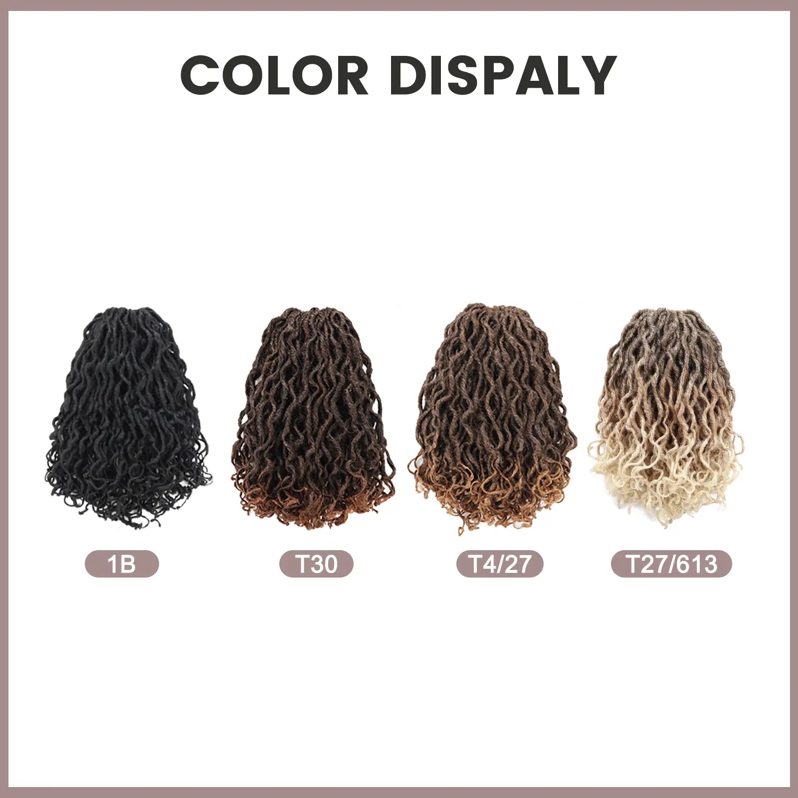 ToyoTress Toceana Curly Locs Crochet Hair Braiding Hair Extensions